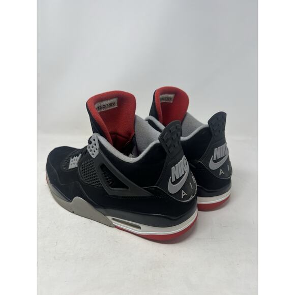 Air Jordan 4 (IV) : 2019 Black/Fire‎ Red/Cement Grey : Size 13 NO BOX main image 6